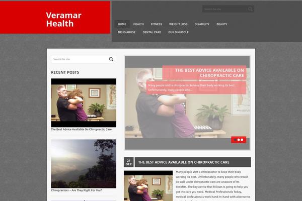 Thunderstruck theme site design template sample