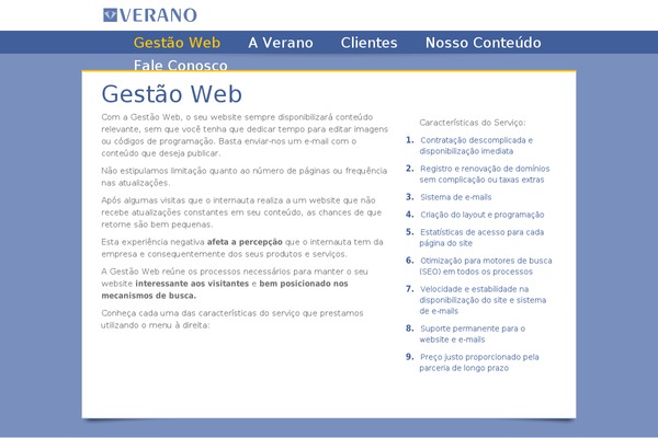 verano.art.br site used Verano