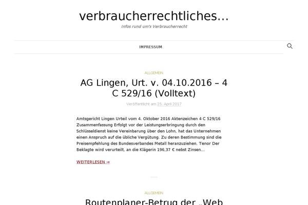 verbraucherrechtliches.de site used Graphy-pro