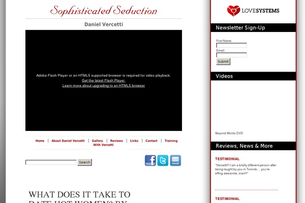vercettisblog.com site used Lovesystems