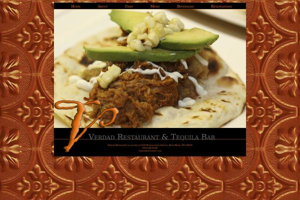 verdadrestaurant.com site used Black-green
