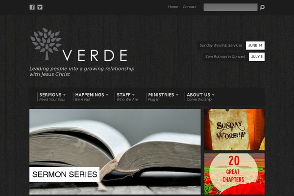 Resurrect theme site design template sample