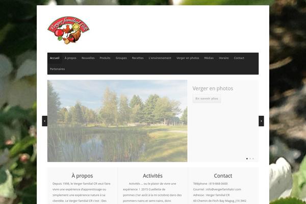 Seed theme site design template sample