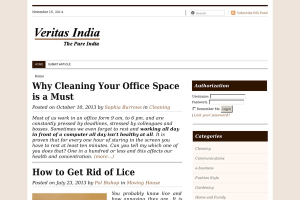 Site using Article Directory plugin
