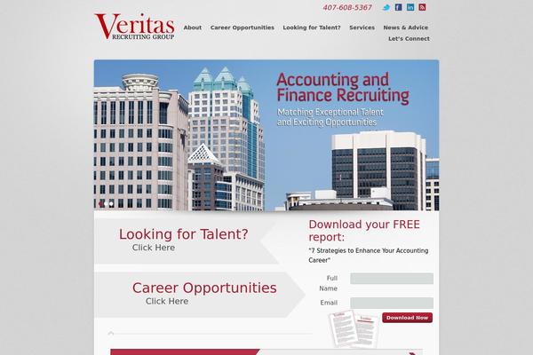 Veritas theme site design template sample