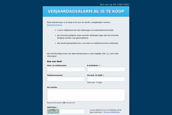 verjaardagsalarm.nl site used Difstheme