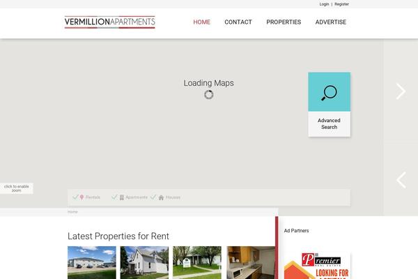Wp Estate theme site design template sample