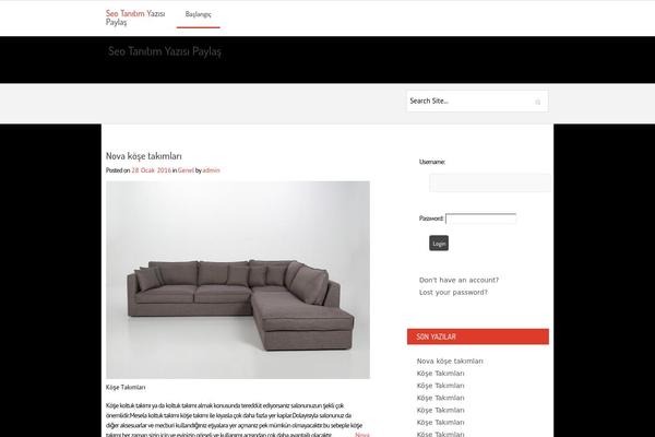 Reddish theme site design template sample