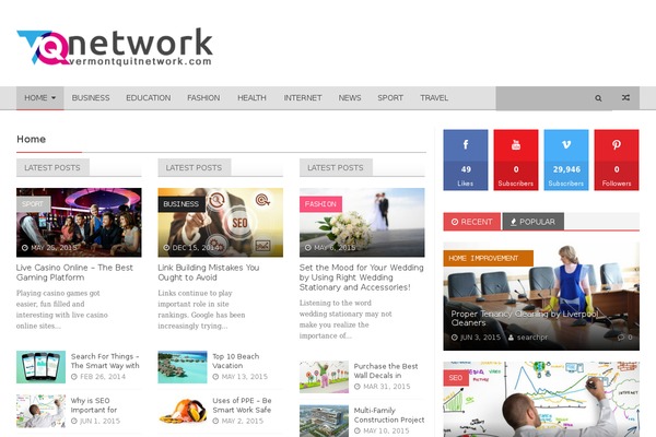 Fast Blog theme site design template sample