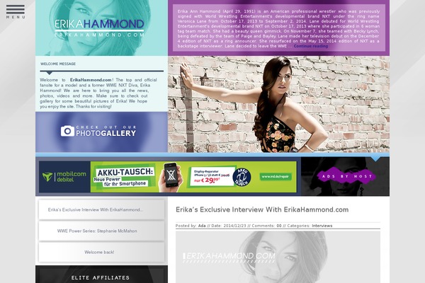 erikahammond theme websites examples