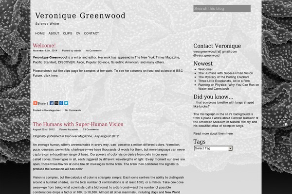 veroniquegreenwood.com site used Svelt