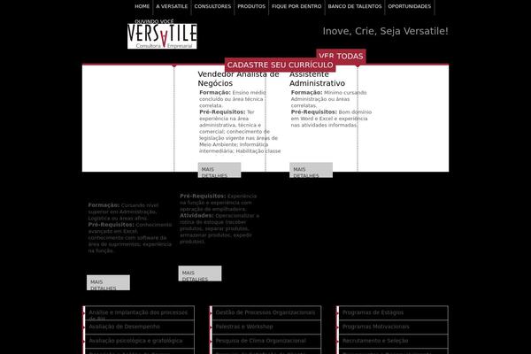 Versatile theme site design template sample