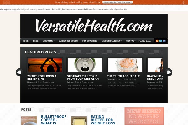 Bold News theme site design template sample