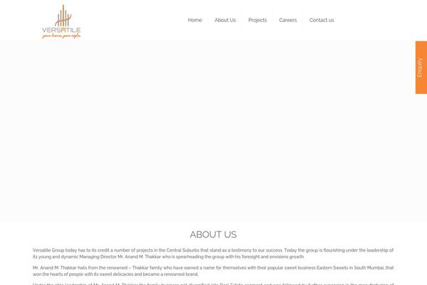 Versatile theme site design template sample