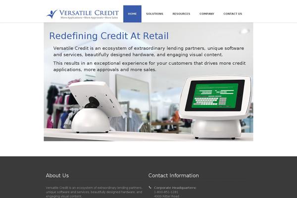 Versatile theme site design template sample
