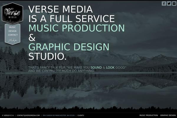 Verse theme site design template sample