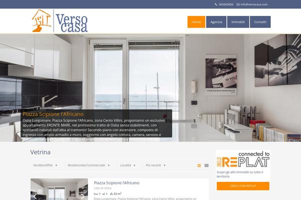 Residence Child theme site design template sample