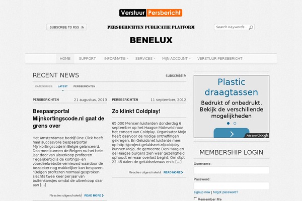 Editorial theme site design template sample