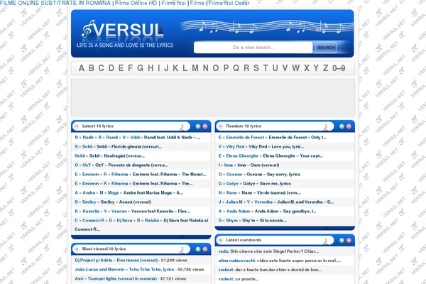 versul.net site used Lyricsy