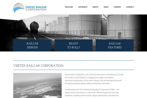 Vertex theme site design template sample