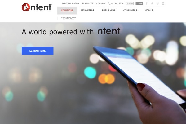 ntent theme websites examples
