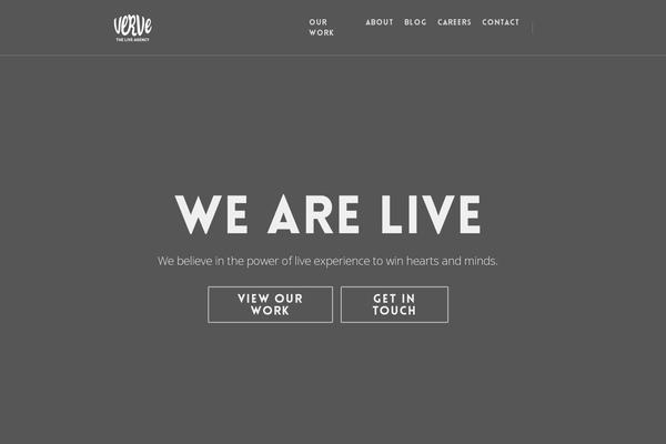 Verve theme site design template sample