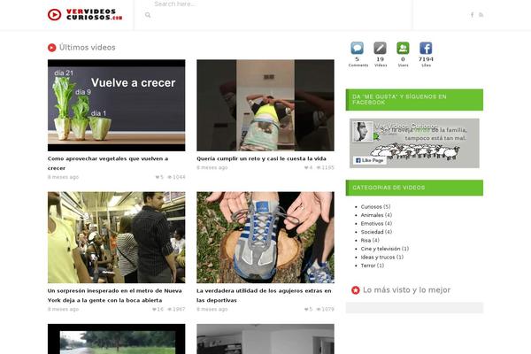 VideoTube theme site design template sample