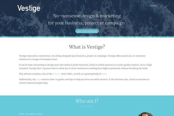Acorn theme site design template sample