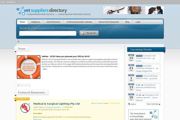 Vantage-child theme site design template sample