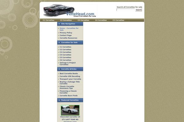 vettehead.com site used Vetteheadblue