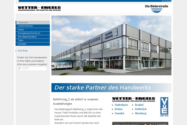 vetter-engels.de site used Powered-by