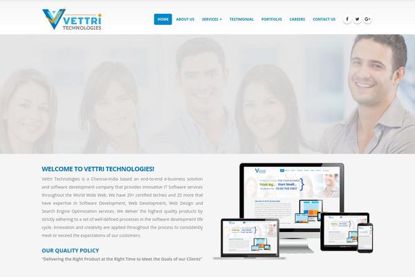 Porto theme site design template sample