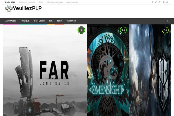 Newsgamer theme site design template sample