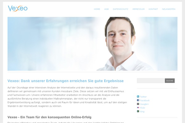 vexeo-ergebnisse.de site used Vexeo-blog