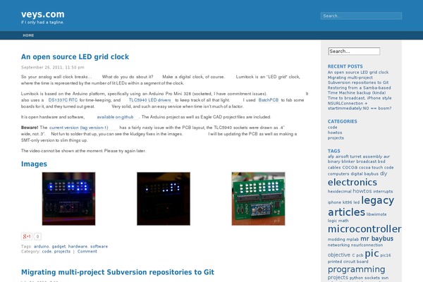 Fluid Blue theme site design template sample