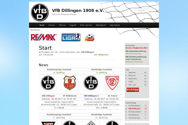 vfbdillingen.de site used Vfb