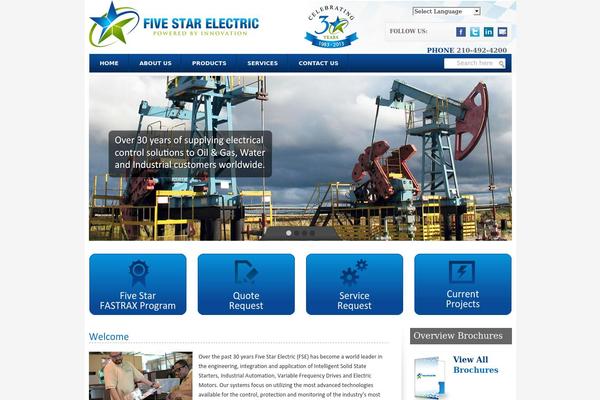 Fivestar theme site design template sample