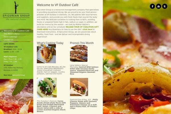 Ristorante theme site design template sample