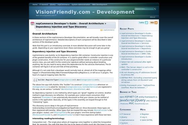 EOS theme site design template sample
