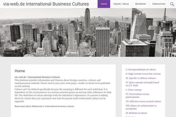 Radiate theme site design template sample