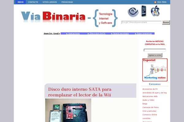 viabinaria.com site used Floralia
