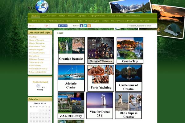 Travel Blogger theme site design template sample