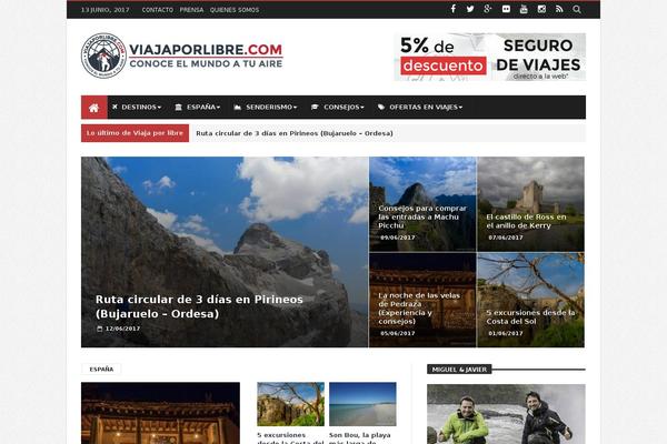 Zeen theme site design template sample
