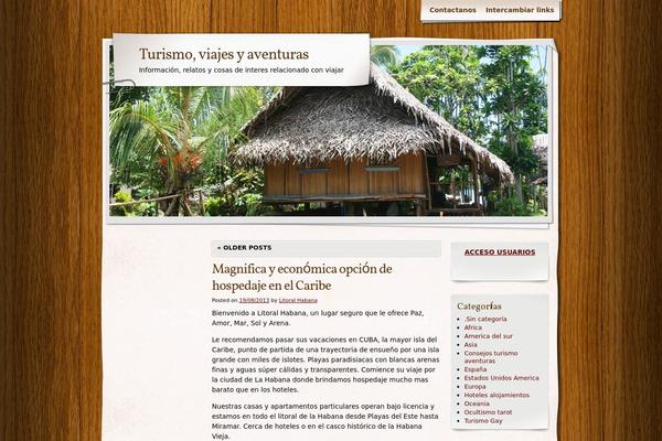 Travel Blogger theme site design template sample