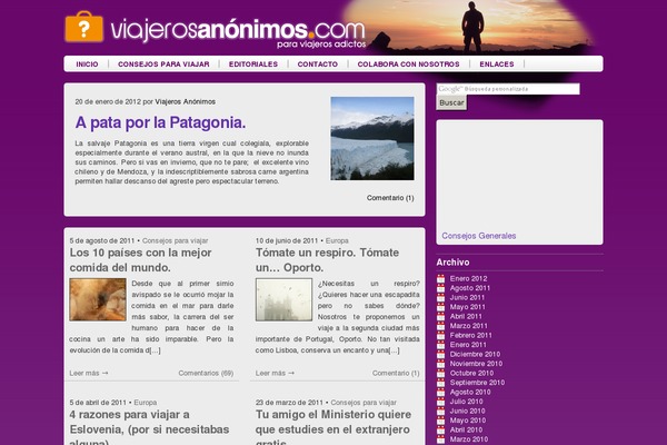 viajerosanonimos.com site used Viajeros
