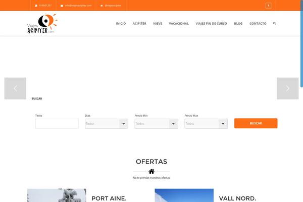 Travel theme site design template sample