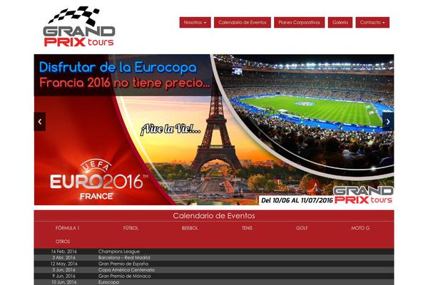 GrandPrix theme site design template sample