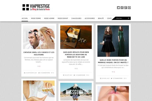 Wpex Fashionista theme site design template sample