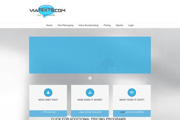 viatexts.com site used Avada-theme