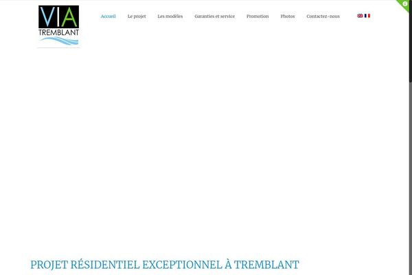 Via theme site design template sample